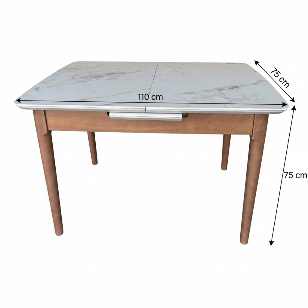 Set masa extensibila Zurih mare cu 4 scaune Lima