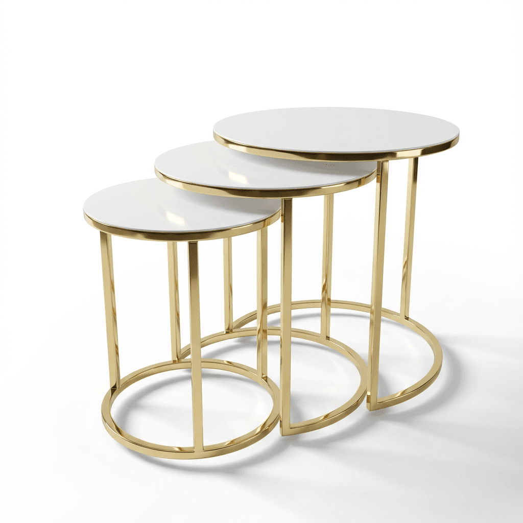 Set Mese De Cafea Rotunde