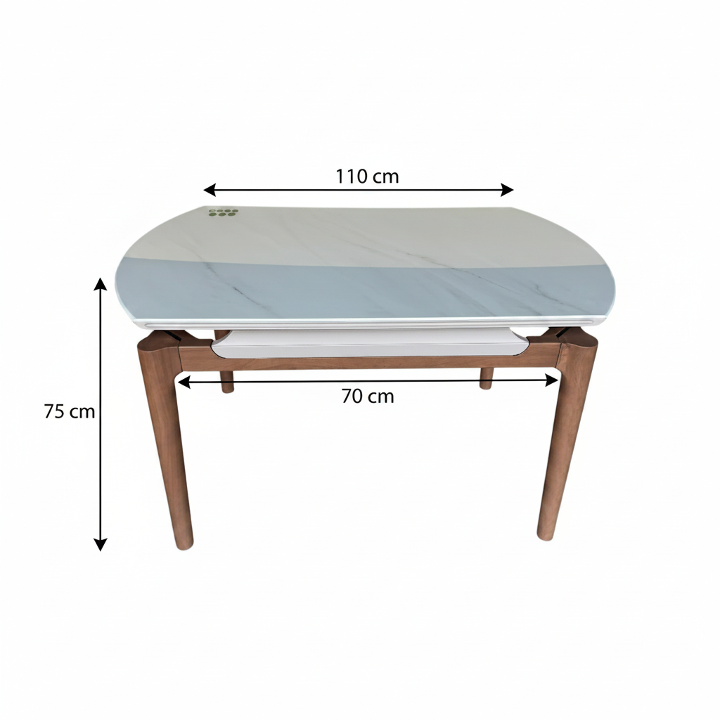 Set masa extensibila Zuri mic cu 4 scaune Lyon
