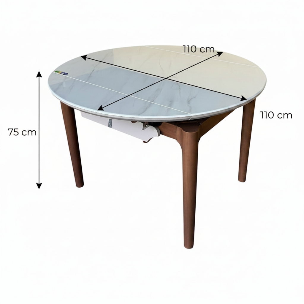 Set masa extensibila Zuri mic cu 4 scaune Lyon