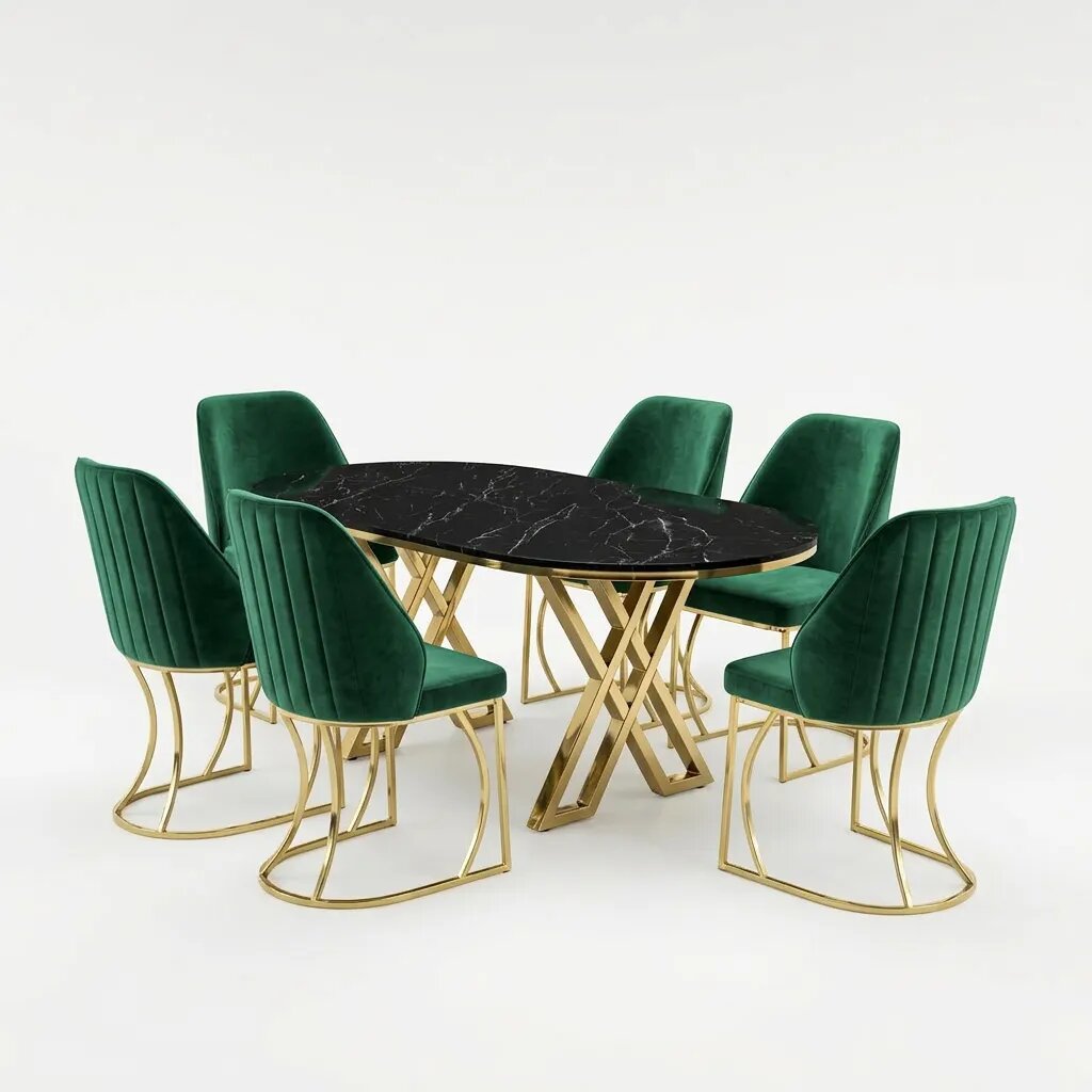 Set masa si 6 scaune Milano