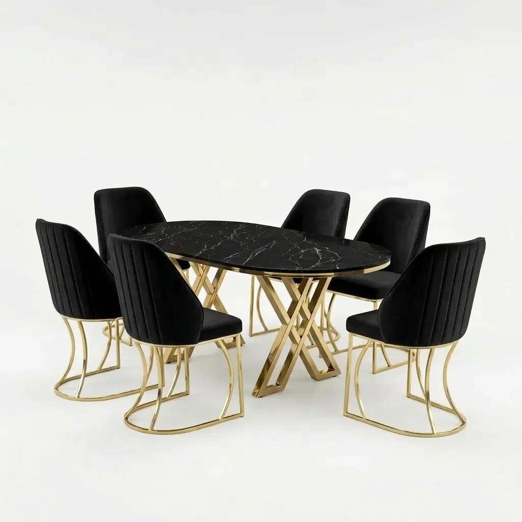 Set masa si 6 scaune Milano