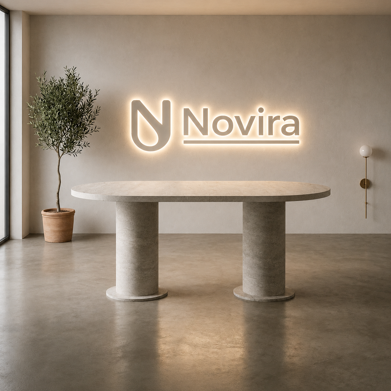 Set masa Novira și 6 scaune Elvira