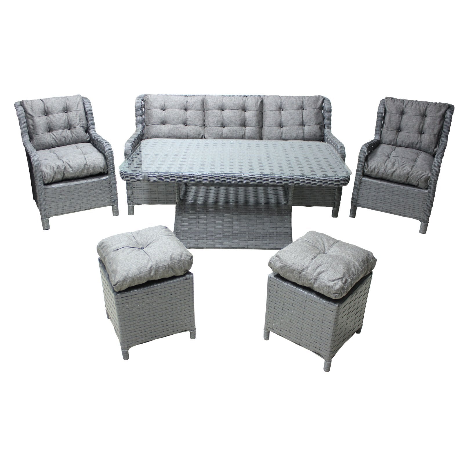 Set Mobilier Grădină cu 7 Locuri
