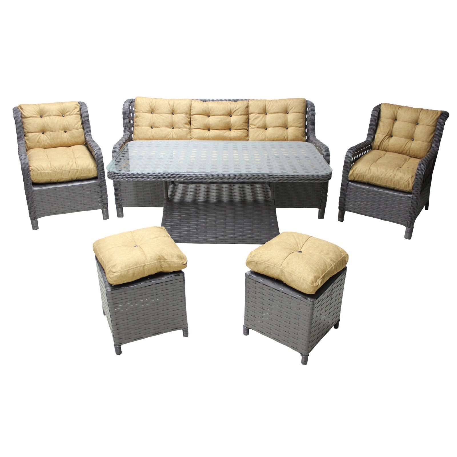 Set Mobilier Grădină cu 7 Locuri