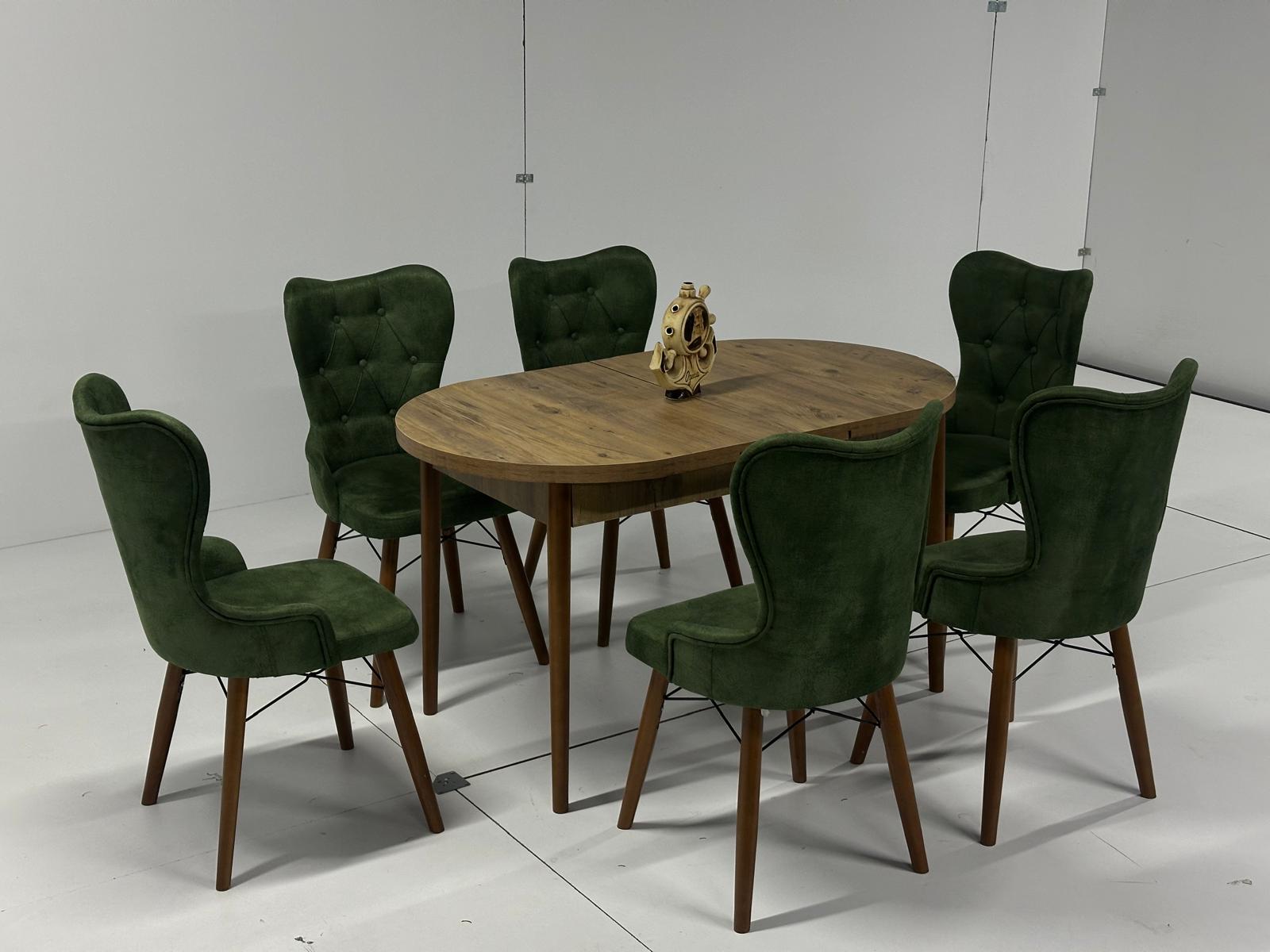 Set masa extensibila si 6 scaune Oval