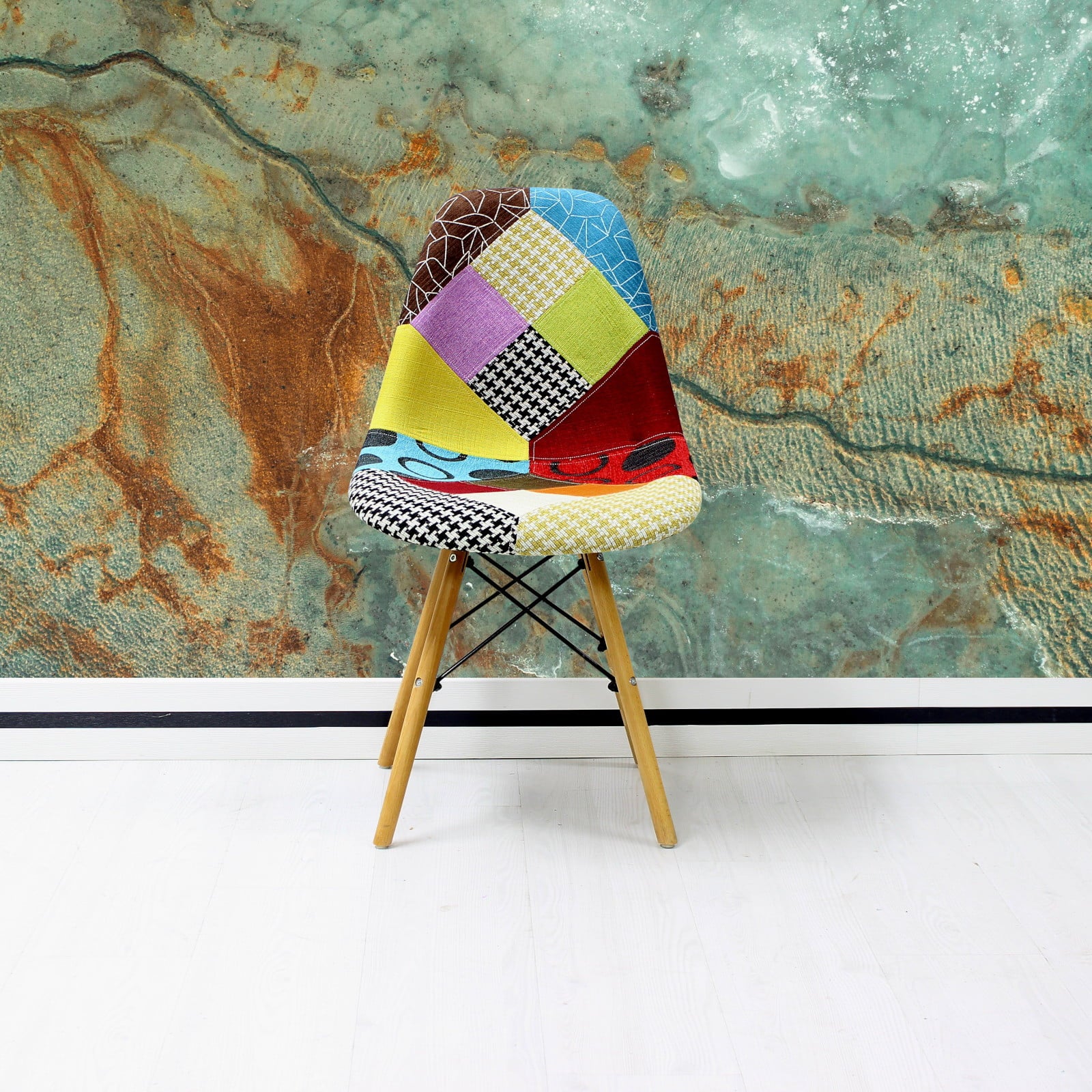 Scaun Zora patchwork