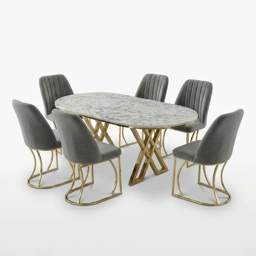 Set masa Oslo și 6 scaune Torino